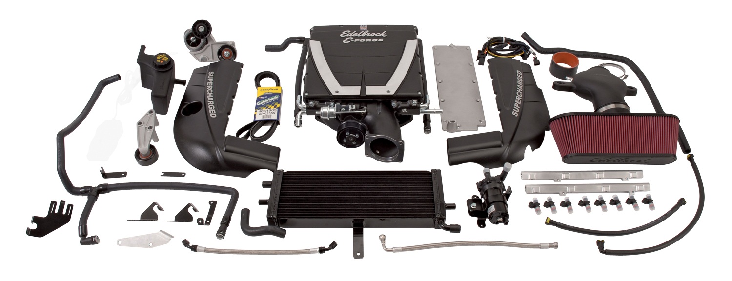 Edelbrock Supercharger, Stage 1-Street Kit, 2008-2013, GM, Corvette, LS3, Without Tuner, Part# 15900
