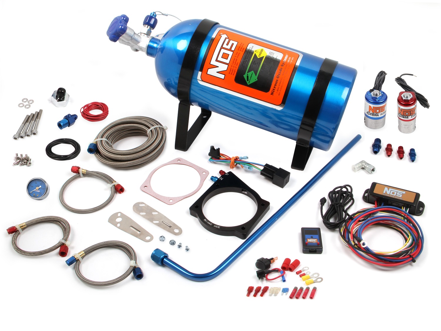 2014-2015 Chevrolet Camaro Nitrous Oxide Injection System Kit LS 105MM NOS PLATE KIT FOR CABLE T-BODY