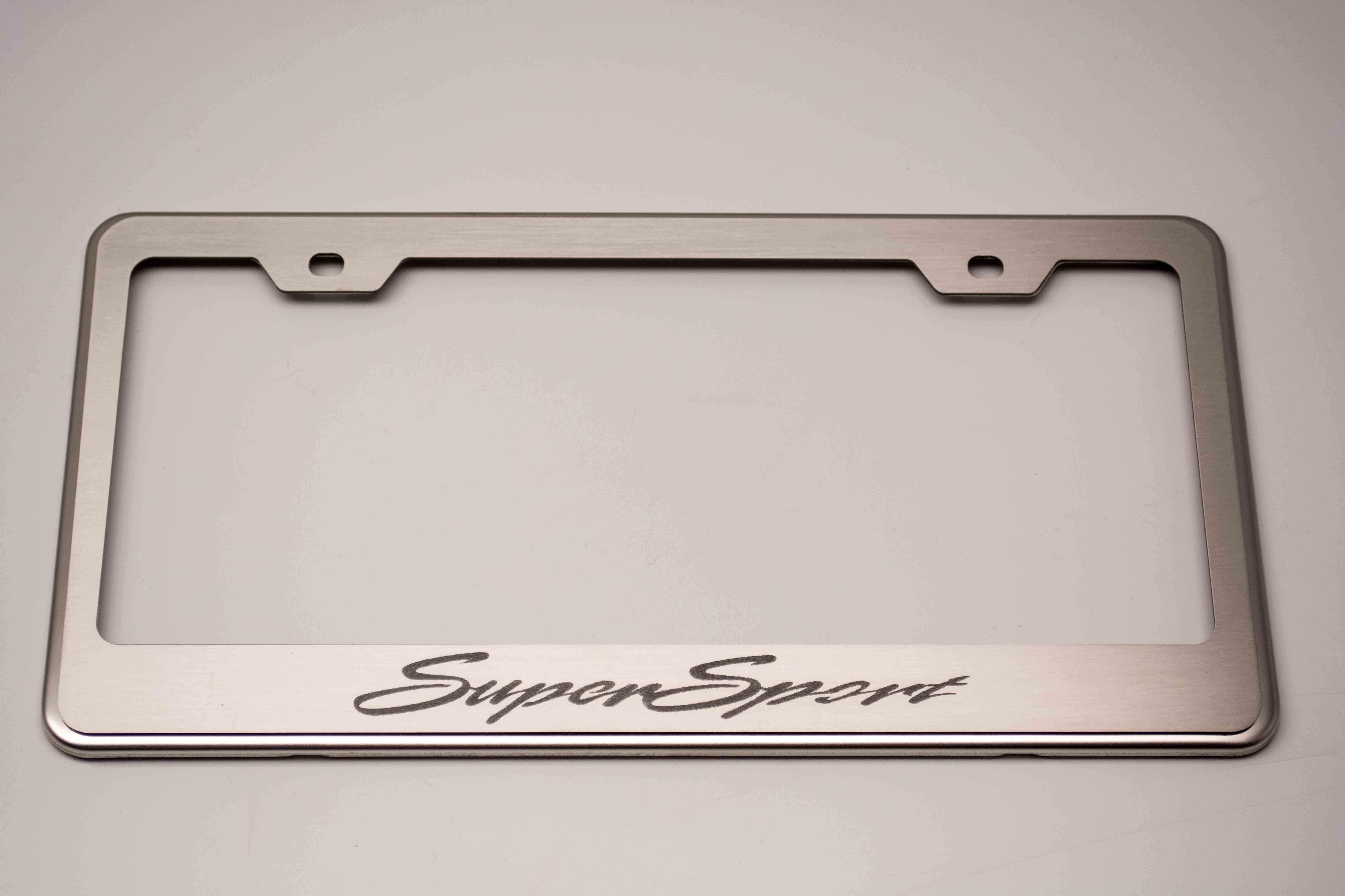 2010-2013 Camaro Rear License Frame Super Sport Etched GML, ; This is a GM Licensed product