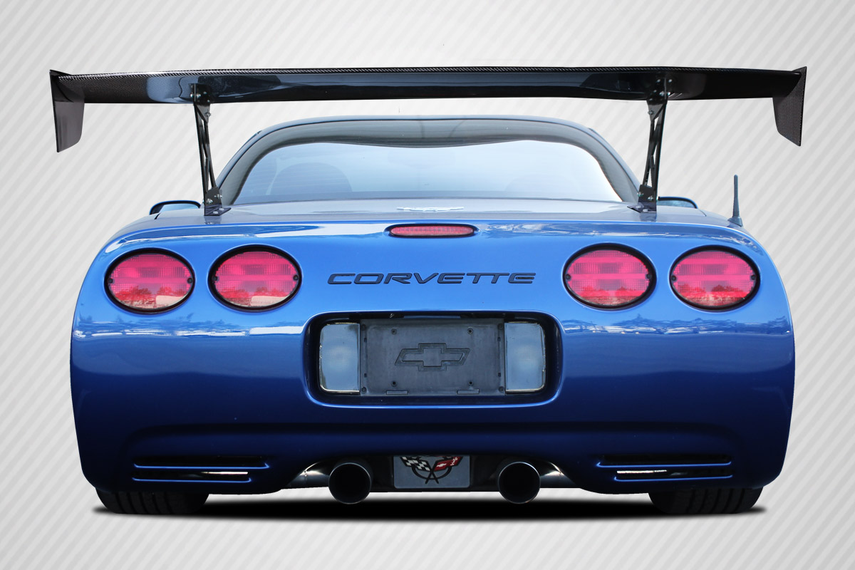 Universal 70" Carbon Creations DriTech VRX V1 Short Wing Complete Kit - 9 Piece, C5 Corvette and Others