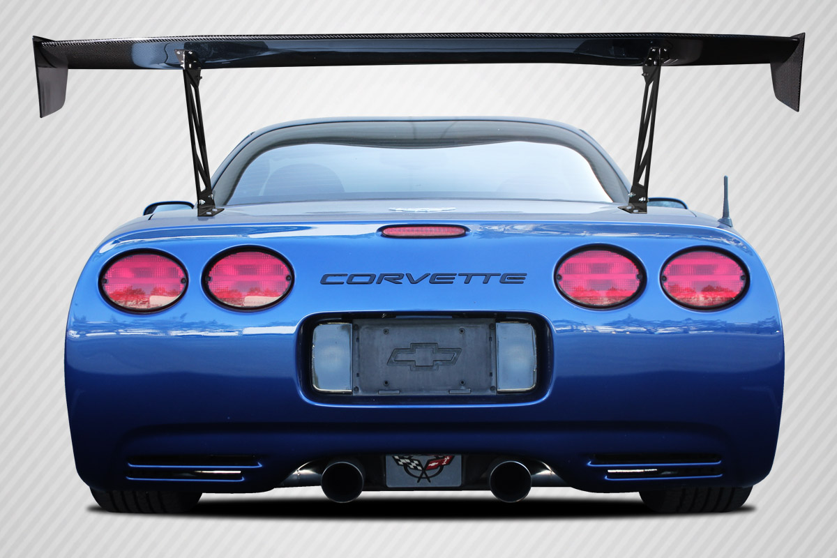 Universal 70" Carbon Creations DriTech VRX V1 Tall Wing Complete Kit - 9 Piece, C5 Corvette and Others