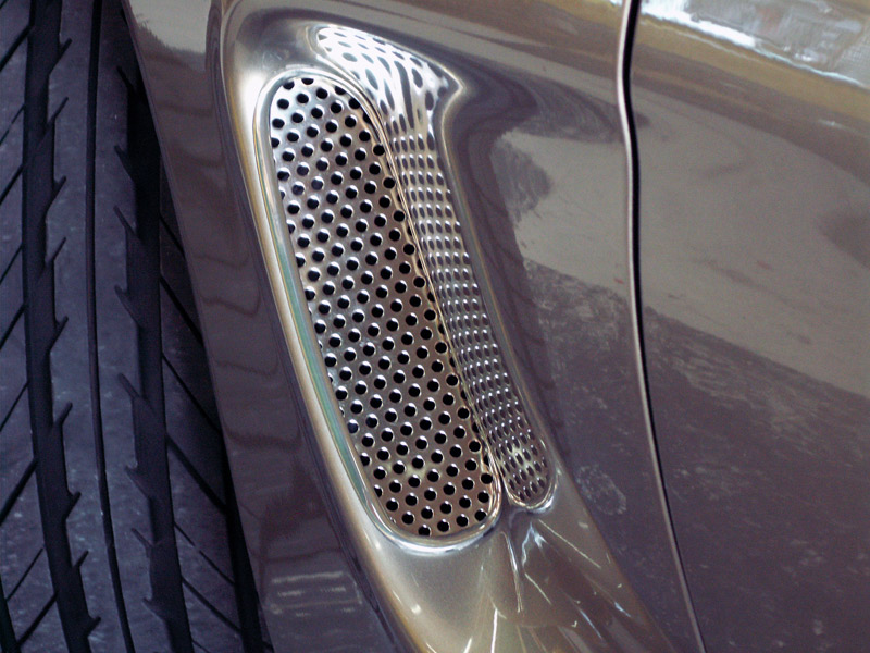 C5 2pc Perforated Stainless Vent Grilles, C5 Corvette