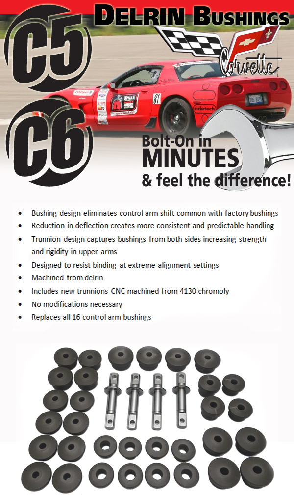 C5 Corvette Base and Z51 Corvette Racing Delrin Bushing Kit