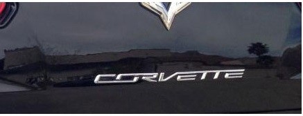 2014 C7 Corvette Stingray Custom Painted Corvette  Rear Bumper Lettering Kit