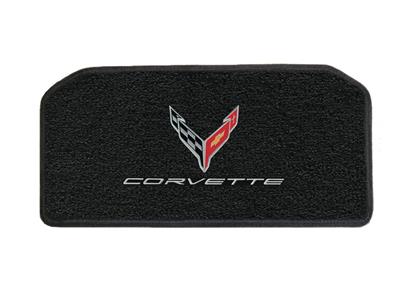 2020-2024 C8 Corvette Ebony / Black Lloyds C8 Cross Flag Emblem & Script Front T