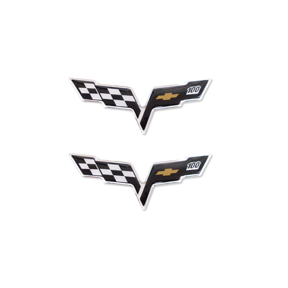 2005-2013 C6 Corvette 100th Centennial Edition Domed Air Bag Decal, Two 2 3/8" perfect for wheel center caps 2005-2013 C6 Corvette 100th Centennial Edition Domed Air Bag Decal, Two 2 3/8" perfect for wheel center caps