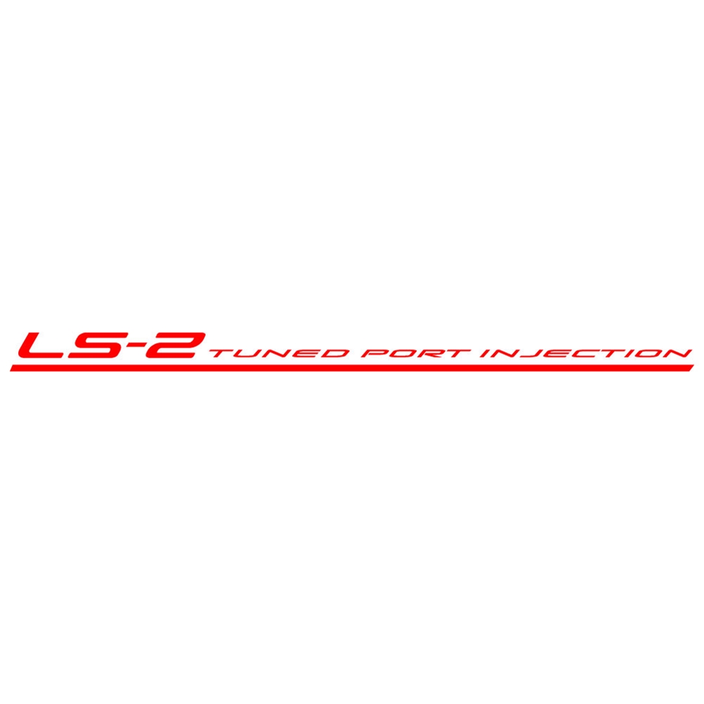 Corvette Vinyl LS2 Tuned Port Injection Decals, Letter Set 2005-2007 C6 Base Model Corvette Vinyl LS2 Tuned Port Injection Decals, Letter Set 2005-2007 C6 Base Model