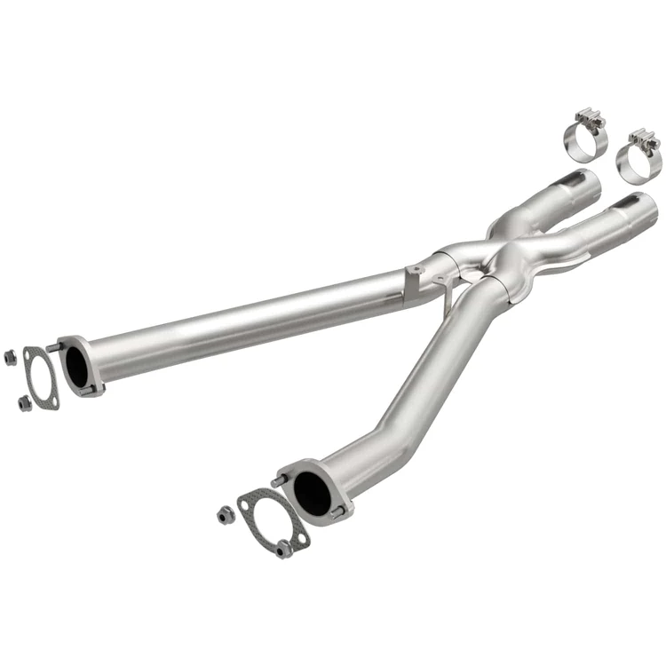 C5 Corvette 1997-2004, Exhaust X-Pipe, 2-1/2 in Diameter, Stainless, Natural
