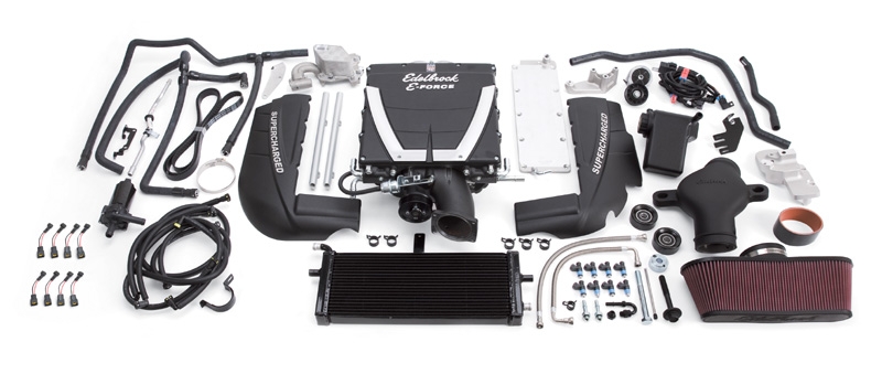 Edelbrock Supercharger, Stage 1-Street Kit, 2006-2013, GM, Corvette, LS7, Without Tuner, Part# 15720