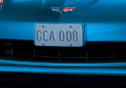 C6 Corvette GM OEM Accessory Body Colored Front License Plate Bracket