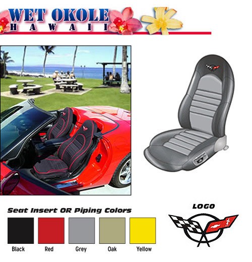97-04 Neoprene Corvette Seat Covers (Dual Power Seats)