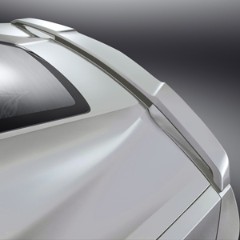 2014+ Corvette Stingray GM OEM High Wing Style Spoiler Kit, Painted Blade Silver
