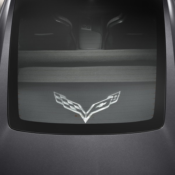 2014-2019 Corvette C7 Stingray GM OEM Cargo Security Shade, Upper, w/ Logo