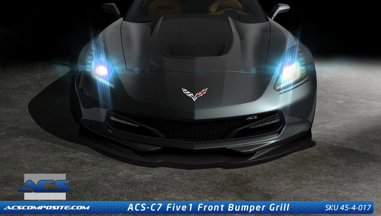 2014+ C7 Corvette Stingray ACS Five1 Bumper Grill wo/LED Lights