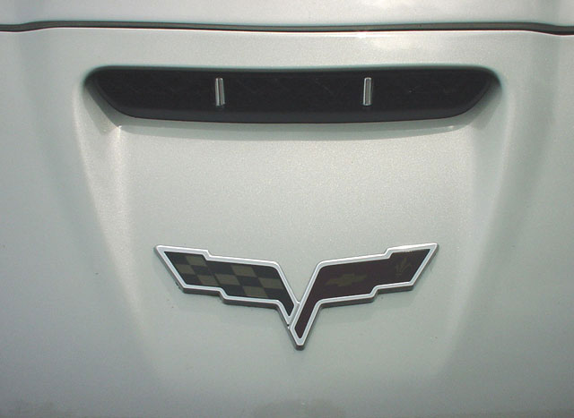 C6 Corvette Emblem Blackout Overlay - set of 2