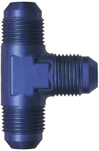 Earl's AN T-Adapter Fittings Blue Anodized