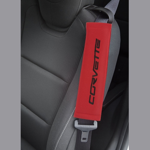 C5 or C6 Corvette Seatbelt Harness Shoulder Pad - Red
