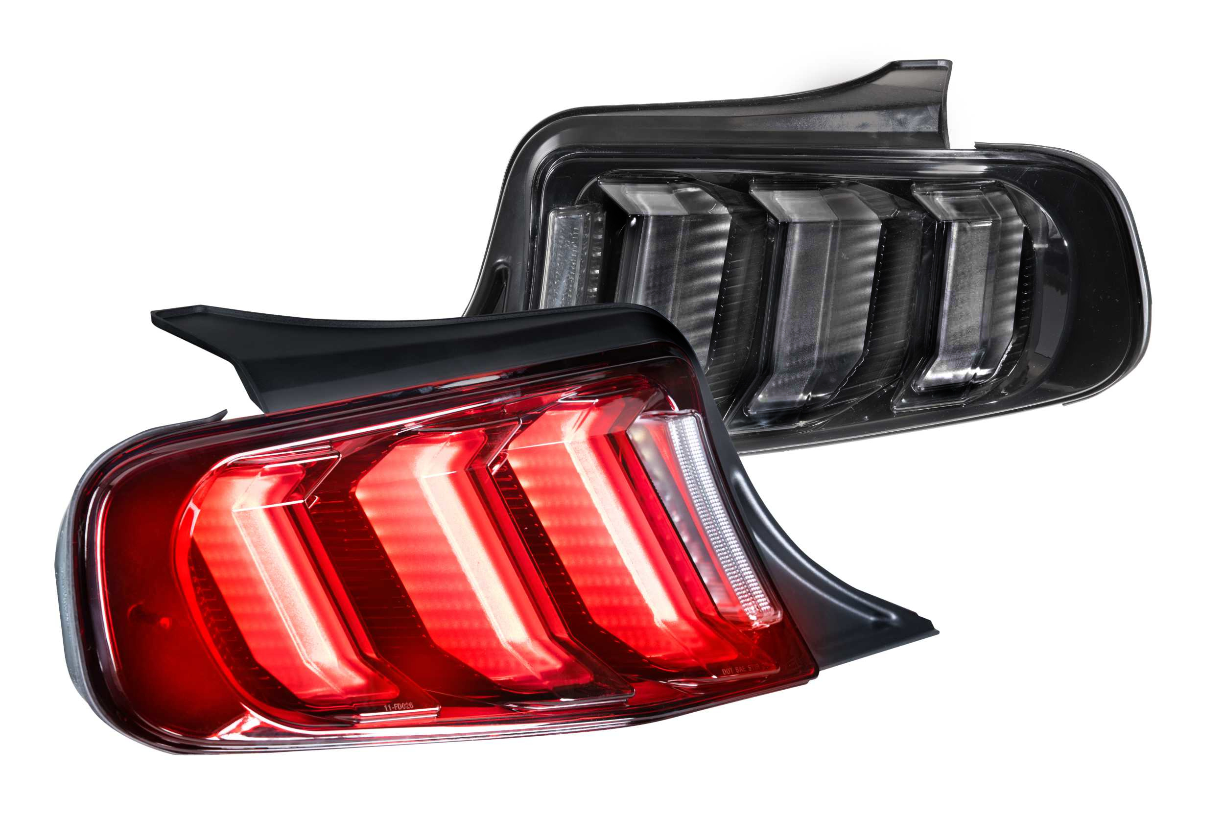 Morimoto XB LED Tail Lights: Ford Mustang (13-14) (Pair / Facelift / Red)