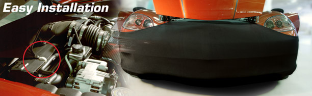 2006-2013 Front Bumper Mask - Black STRETCH NYLON Corvette