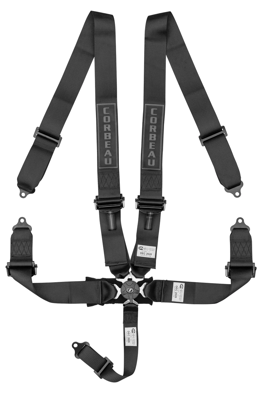 Corvette Corbeau 5 point 3" Racing Harness Belts, Cam Lock SFI Certified