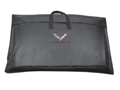 C7 Corvette 14-19 Black Roof Panel Storage Bag / Cover With C7 Embroidered Logo