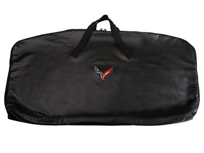 2020-2024 C8 Corvette Black Roof Panel Storage Bag / Cover With C8 Embroidered L