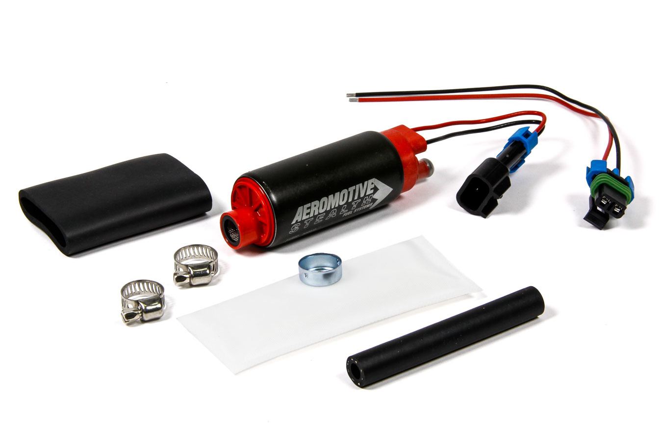 AEROMOTIVE 340 Stealth Fuel Pump - Center In/Offset Out E85