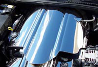 C6 Corvette Full Engine Shroud Plenum Cover, Stainless Steel Polished Finish