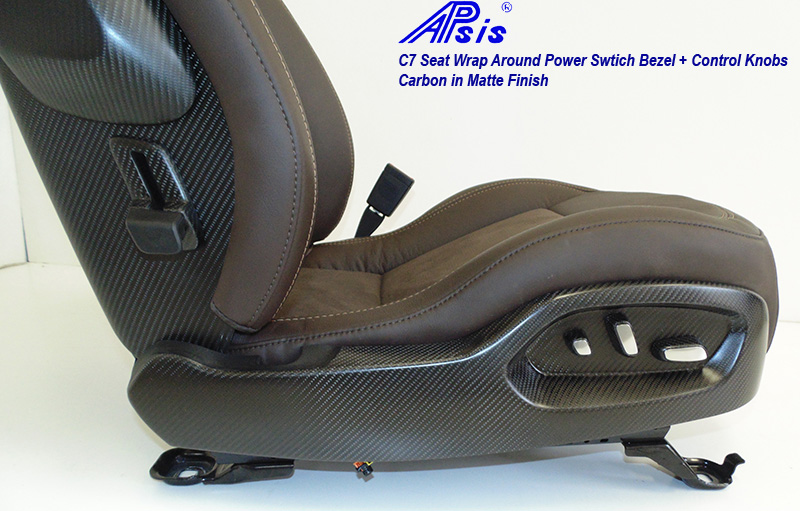 C6 Corvette Performance 14 Up C7 Corvette Stingray Carbon Fiber Power Seat Switch Control Knob