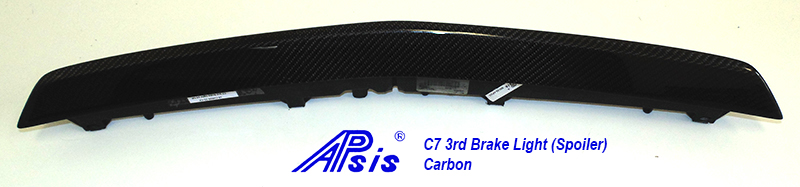 C7 Corvette 14-19 Laminated Carbon Fiber 3rd Brake Light Spoiler $298.00 + Core