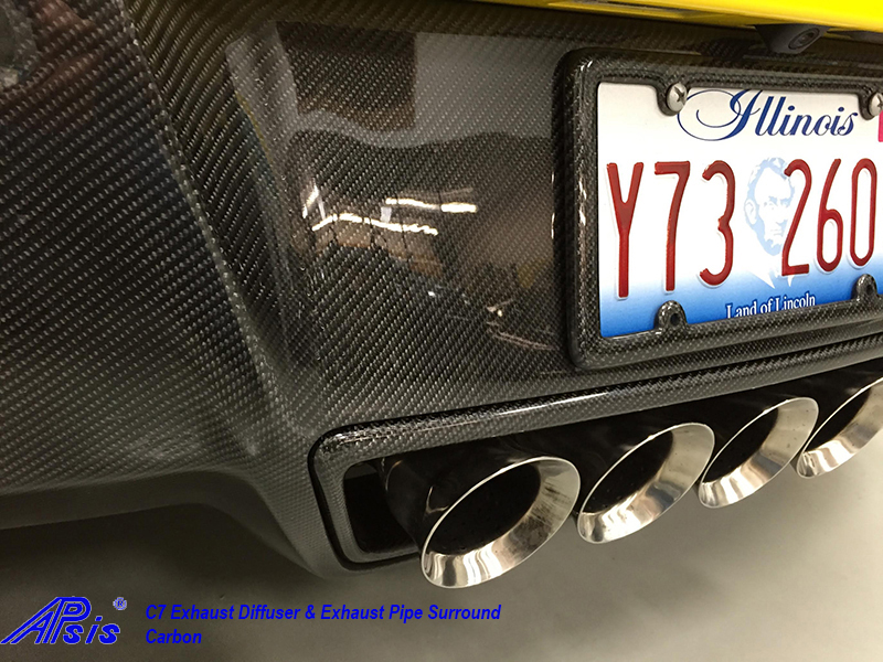 C7 Corvette 14-19 Laminated Carbon Fiber Exhaust Pipe Surround $468.00 + Core $2