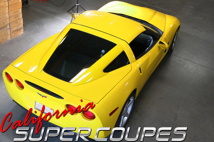 C6 Corvette Rear Extended Window Rails only, California Super Coupes