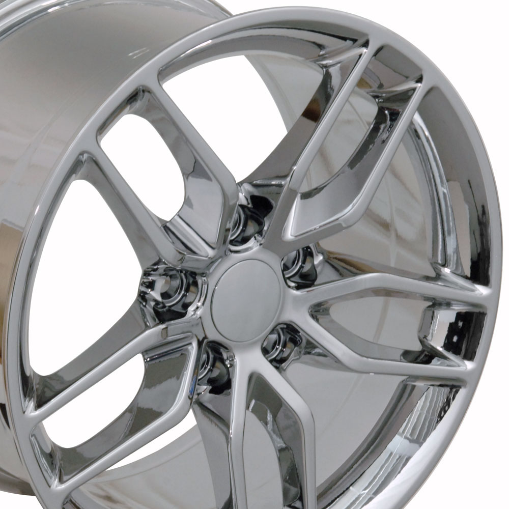 Corvette, C7 Stingray Style, 18x10.5 Wheel for 1988-2004 C4/C5 and Camaro 93-2002 Fitment, CHROME Corvette, C7 Stingray Style, 18x10.5 Wheel for 1988-2004 C4/C5 and Camaro 93-2002 Fitment, CHROME