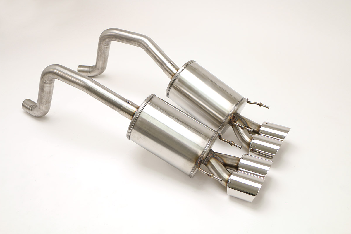Chevy C6 Corvette PRT Exhaust (Round Tips) Billy Boat Exhaust 4'' Quad Rnd Tips Chevy C6 Corvette PRT Exhaust (Round Tips) Billy Boat Exhaust 4'' Quad Rnd Tips