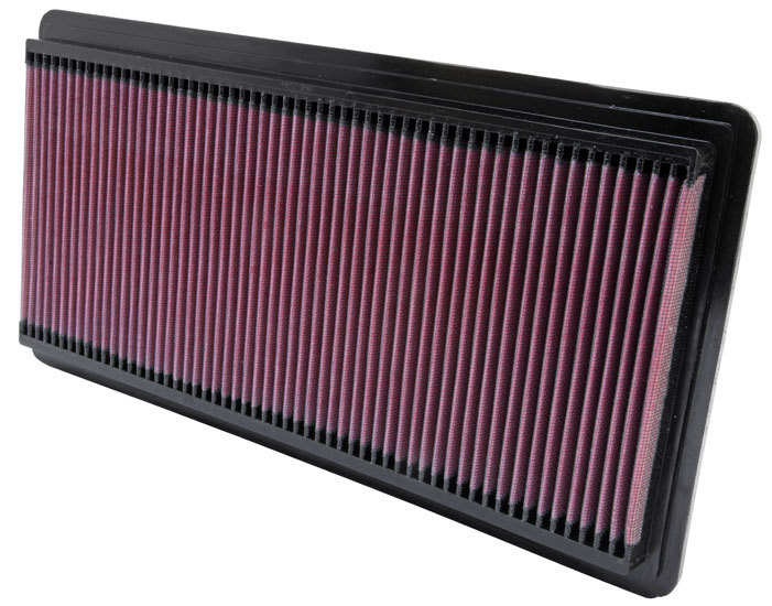 K & N Air Filter Element, Panel, 16-1/16 x 8 in, 1-1/8" Tall, Reusable Cotton, GM 1996-2004, Each