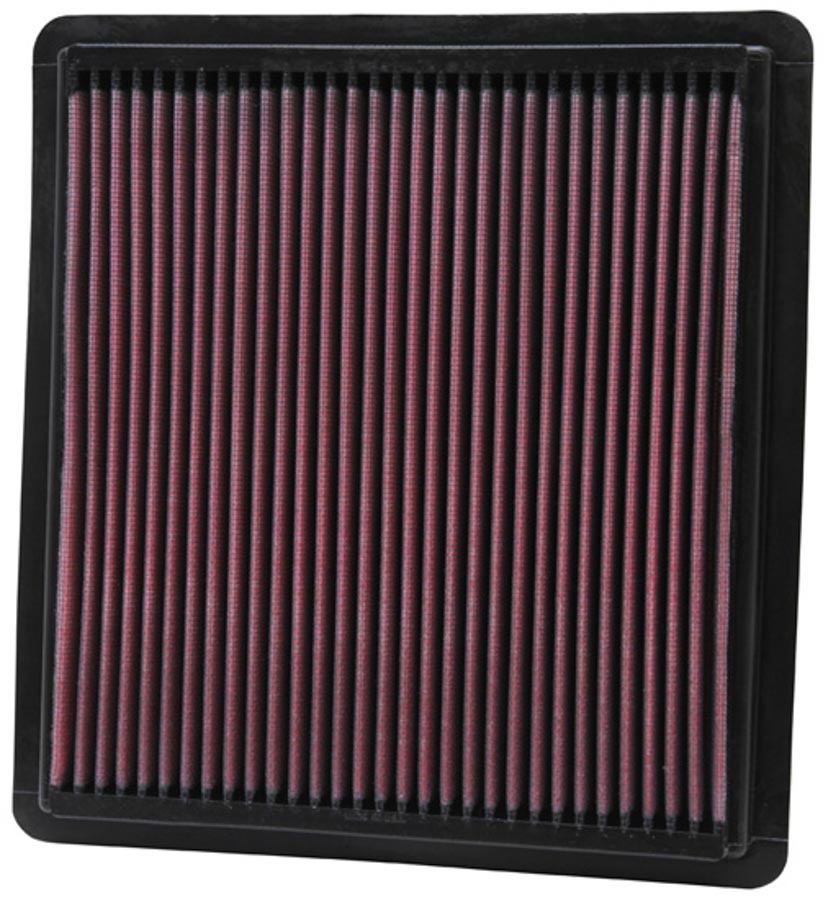 K & N Air Filter Element, Panel, 10-3/16 x 9-1/2 in, 1" Tall, Reusable Cotton, Ford Mustang 2005-10, Each