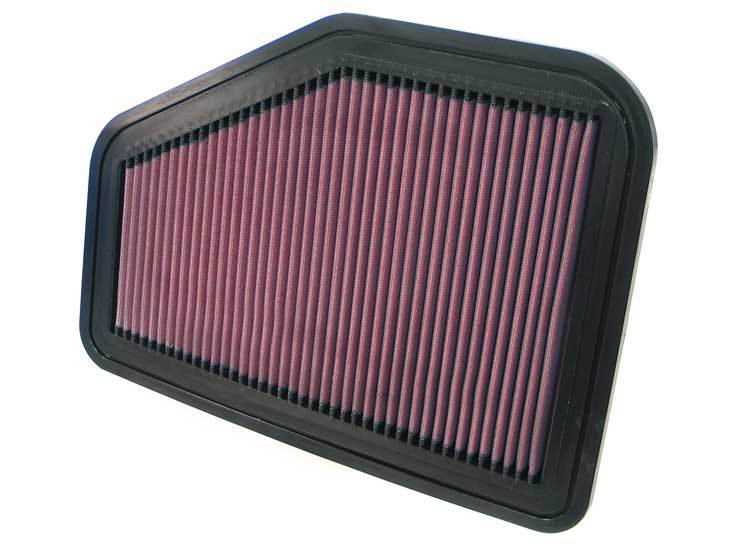 K & N Air Filter Element, Panel, 13 x 9-1/2 in, 7/8" Tall, Reusable Cotton, Chevy/Holden/Pontiac/Vauxhall, Each
