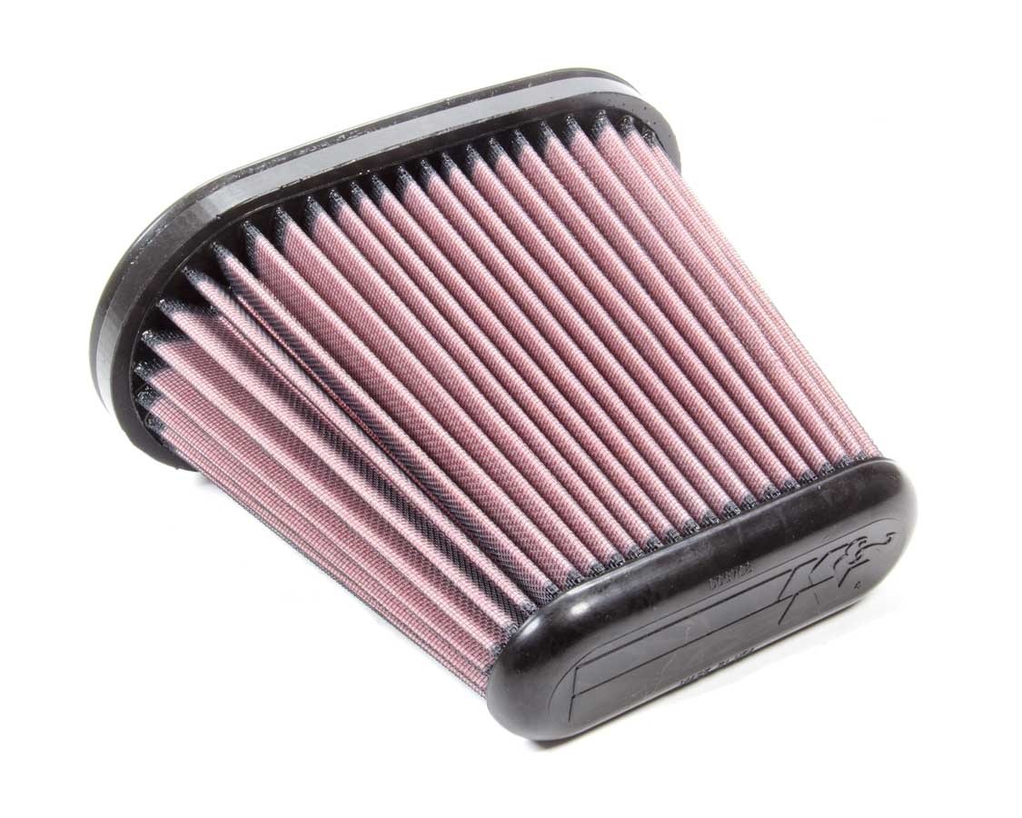 K & N Air Filter Element, Conical, 9-5/8 x 5" Oval Base, 8-7/16" Tall, Reusable Cotton, Chevy Corvette 2014-15, Each