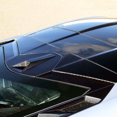 2020-24 C8 Corvette Concept8 Carbon Fiber Rear Deck Lid Overlay