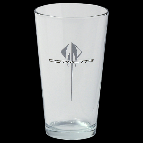 C7 Corvette Stingray Logo 16oz Glass 16 oz Mixing Glass