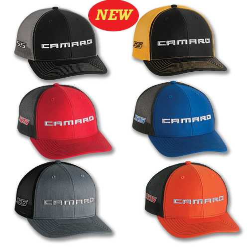 Camaro SS TRUCKER Hat, Cap, with CAMARO Logo on front Camaro SS TRUCKER Hat, Cap, with CAMARO Logo on front