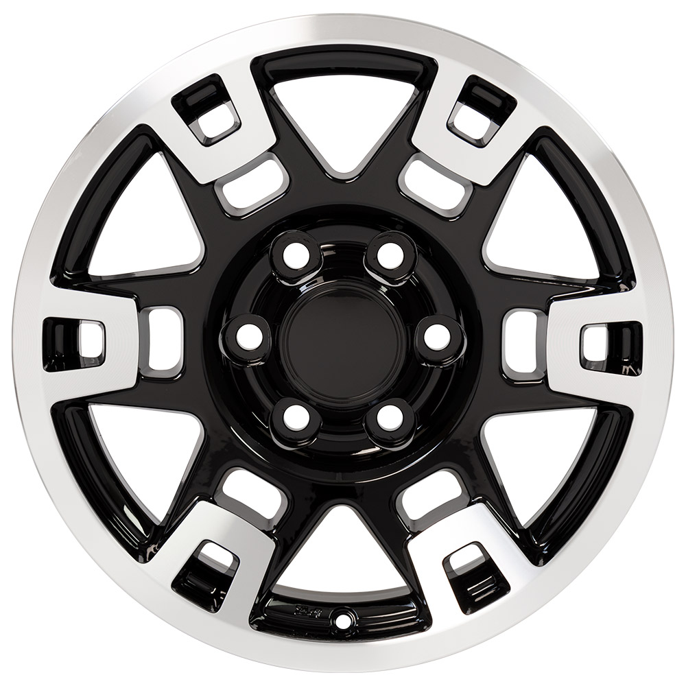 17" Replica Wheel fits Toyota 4Runner,  TY16 Black Machined 17x7