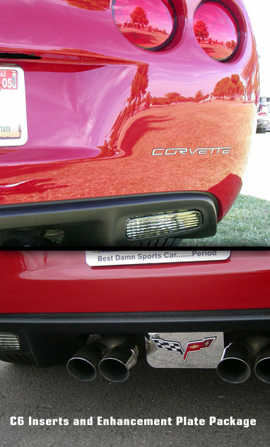 C6 Corvette Enhancement Package, Exhaust Plate & Rear Letters