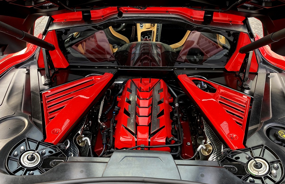 RPI, 2020-2024 C8 Corvette Painted Engine Compartment Hatch Filler Covers