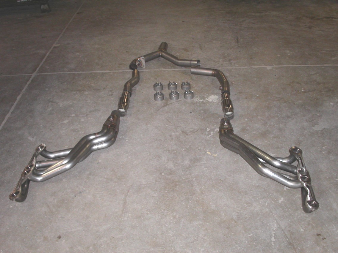 1994-1995 Camaro 5.7L, 1994-1995 Firebird 5.7L SW Headers 1-3/4" With Catted Leads W/Air Tubes Factory Connect