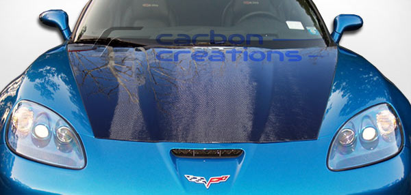 Carbon Creations OEM Style C6 Corvette Hood, Carbon Fiber Hood