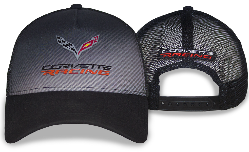 C7 Corvette Logo Corvette Racing Black Perfom Fabric Cap. Black Mesh Back C7 Corvette Logo Corvette Racing Black Perfom Fabric Cap. Black Mesh Back