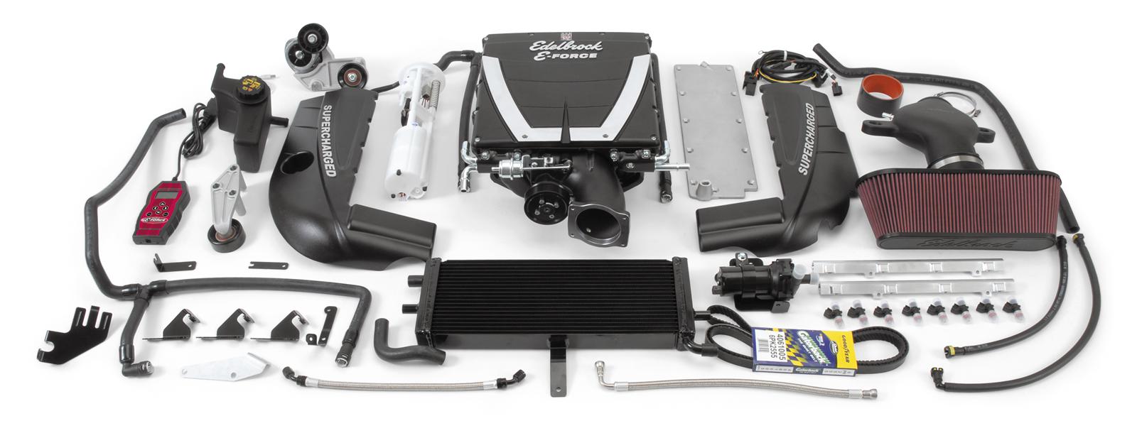 Edelbrock Supercharger, Stage 1-Street Kit, 2008-2013, GM, Corvette, LS3, Without Tuner, Part# 15910