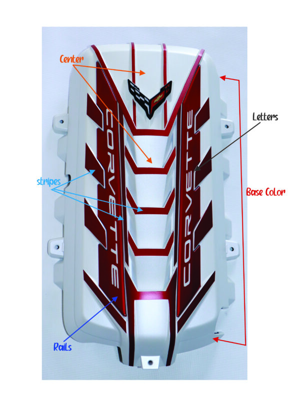 Classic Trim, C8 Corvette Stingray Custom Painted LT2 Engine Cover