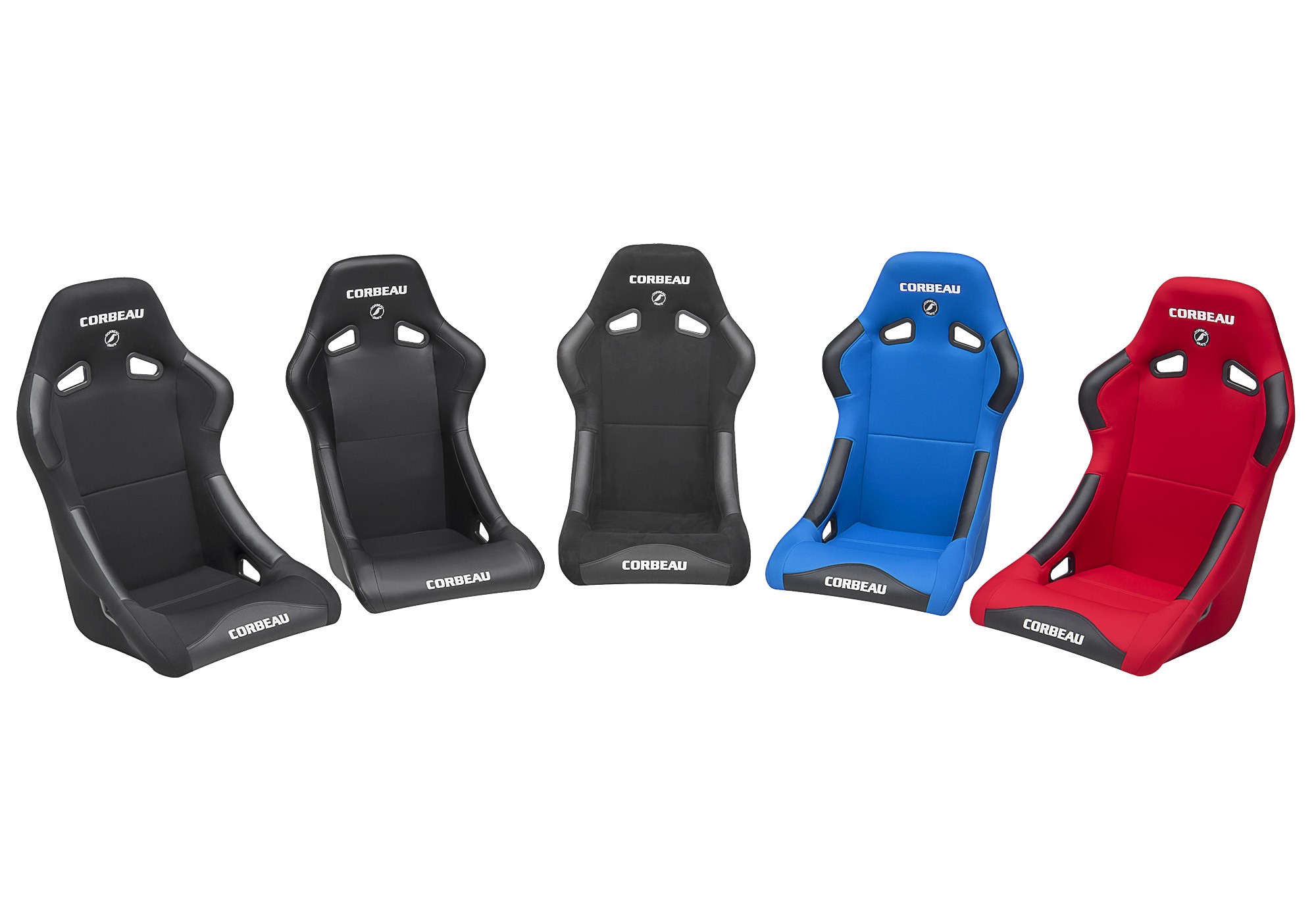 C5 or C6 Corvette Corbeau Forza Racing Seat, Cloth, Vinyl or Suede Material